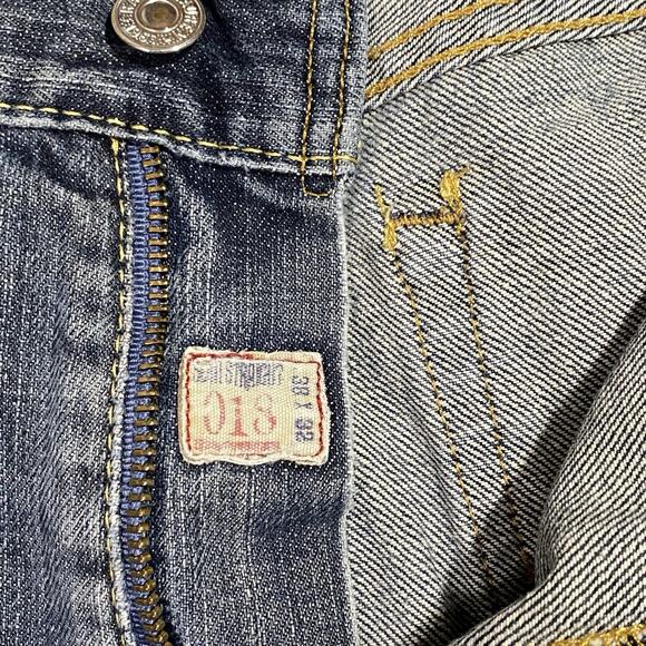 Polo Ralph Lauren Sz 38X32 Style 381 Straight Slim Fit Medium Wash Denim Jeans - Picture 5 of 16